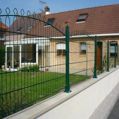 Galvanized Double Wire Mesh Fence With 2.5mm Wire Diameter for Industrial Security