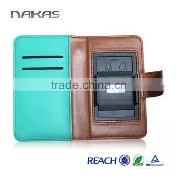 Superior quality wallet detachable magnet leather case for iphone 4