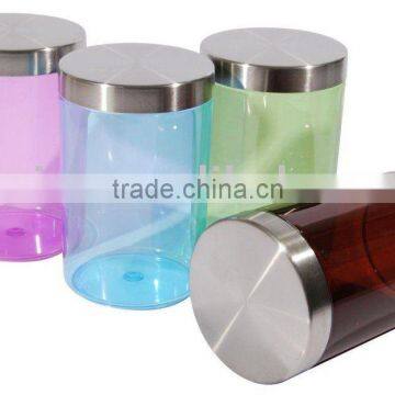 980ml Clear Color Plastic Canister