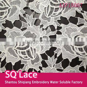 2016 fashion lace accessory with flower fabric embroidery polyester whole lace for garment