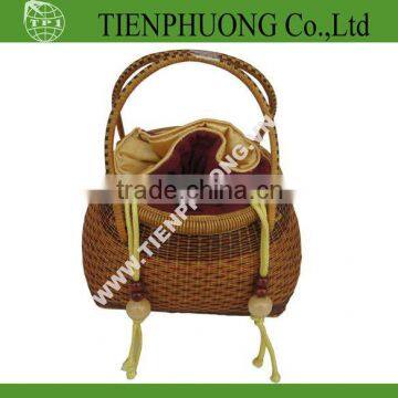 bamboo craft, bamboo basket bag