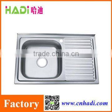 single bowl sinks stainless steel kitchen sink with drain board HD8050