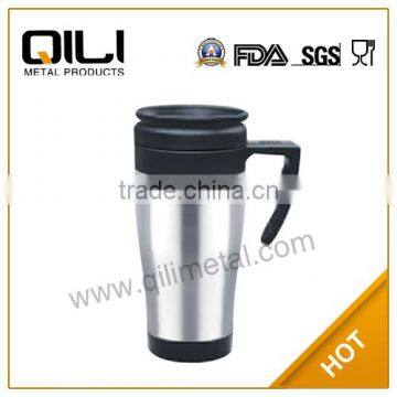 stainless steel travel car mug coffee mug water tumblers with handle