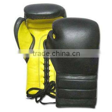 Leather professional boxing gloves