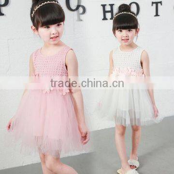 2016 summer korean style children clothes toddler girl lace princess dresses for girls of 6 years old