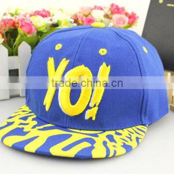 Fashion Lovely YO! Embroidery Design Boys Girls Summer Sun Hats photo-3