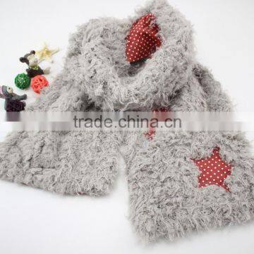 2015 Autumn Winter Newest Cotton and CamoFleece Moon Star Pattern Boys Girls Fashion Baby Scarf photo-5