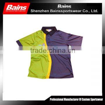 Provide OEM service unisex sublimation cricket shirt color