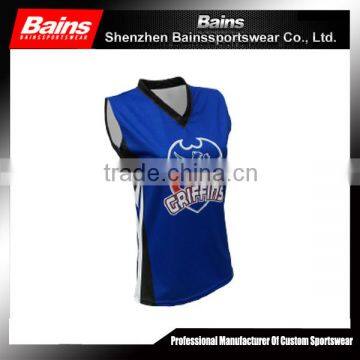Custom Design Mens Volleyball Jersey Colors Blue Made in China