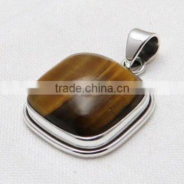 Fantasy Tiger Eye Pendant, Gemstone Silver Jewellery, Fine Silver Jewellery photo-6