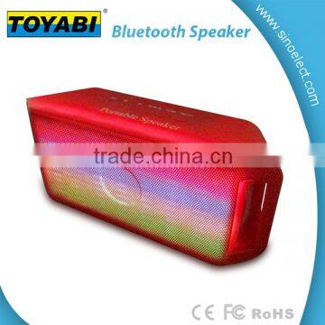 Hi-Fi Portable Wireless Stereo Speaker with LED Visual Modes and Build-in Microphone Support Hands-free Function