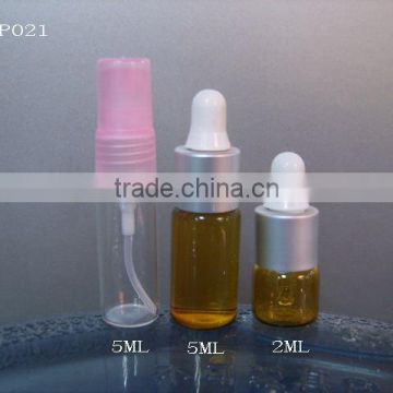 5ml Glass vials with spray or dropper