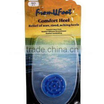 Hot sale gel shoe pad,gel insoles heel cushion,pu gel pad for heel KS C 84