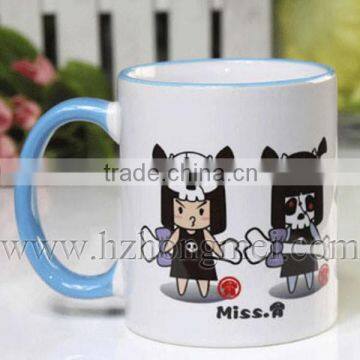 DIY 2015 Sublimation Mug,great A White Mug and Edge Color Mug for Heat Transfer ,inside Color Mug,beside Color Mug,ceramic Mug photo-4