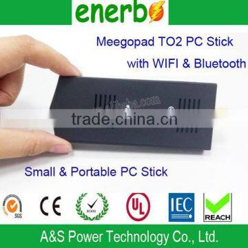 Meegopad T02 Smart Mini PC Windows 8 TV Box 2GB Ram/32G Rom Intel Atom Z3735F 2 Etherner Mini PC Server HD Graphic GPU 1.33GHZ