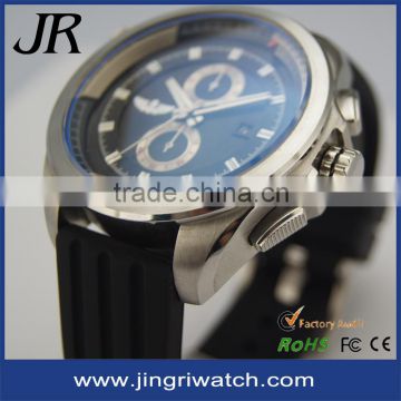 Watch manufacturer in china stainless steel japan movement genuine leather strap bespoke quartz watch mvmt style