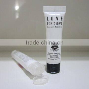 10ml cosmetic tube packaging with flip top cap for give away