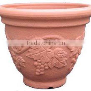 decorative balcony shallow japanese terra cotta flower pots bulk