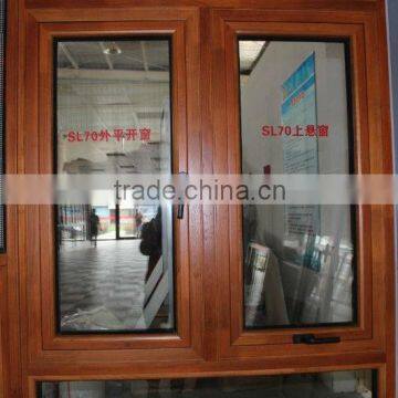 wooden shift aluminium profile for windows and doors