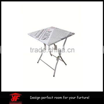 Simple design folding square dining table