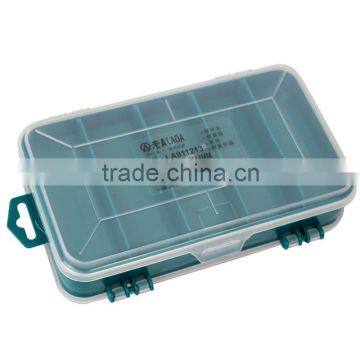 13grids transparent cover home use hardware tool box work bin transparent bin