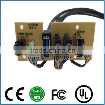 PCB Board USB2.0 USB3.0 LED SWITCH POWER Switch HD AUDIO I/O Front Panel Cable For Computer