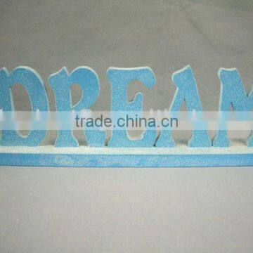 MDF Glitter Letters Dream words with base