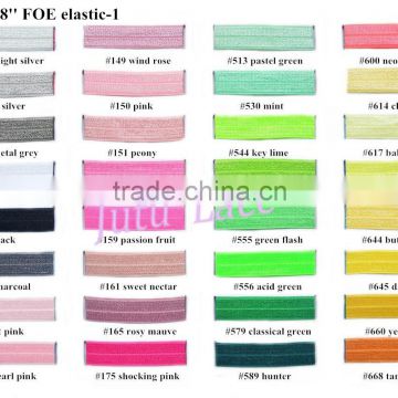 Fashion soft elastic band for Garment - pearl center flower headbands- flat stretch band- wholesale kids headwear