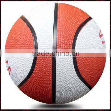 white and red custom rubber size 6 basketball in bulk sale