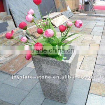 Granite stone decorative flower vases
