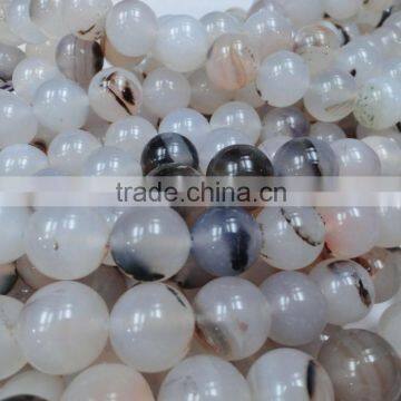 Brazil Agate 100% Natural Spot Agate Round Bead photo-3