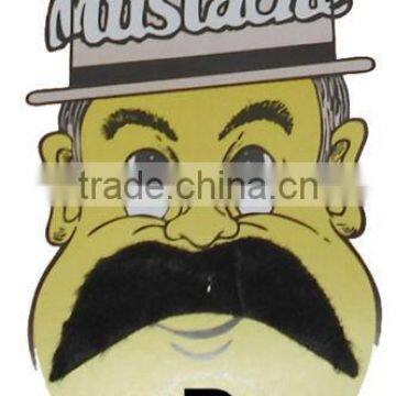 Fashion design artificial mustache fake mustache beard wholesale fancy dress accessory MU2054