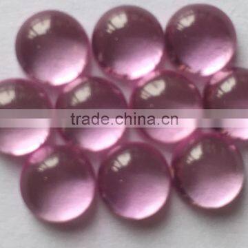 Lab Created Ruby Round Cabochon Cut #2 Synthetic Ruby Corundum Stone 8mm*8mm