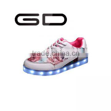 GD China low price led shoes usb charge adult lighting fashion shoes