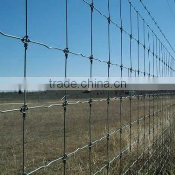 China supplier hot dip galvanized cattle fence/diamond horse wire/s knot field fence hot sale