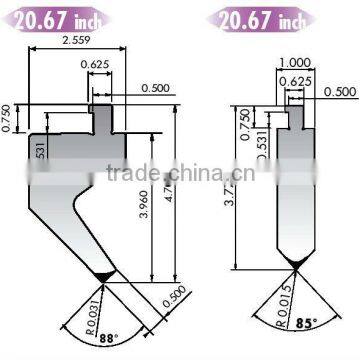 Amada/adira/Trumph/Yawei/Yangli press brake moulds