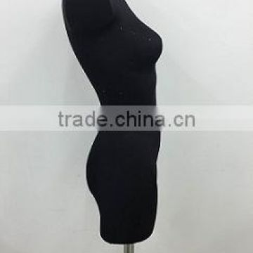 Fabric covered PU half-body female tailoring mannequin