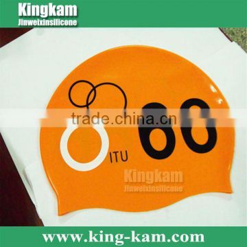 Personalized silicone cap for swimming