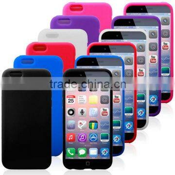 silicone gel case for apple iphone 6,factory price,welcome OEM/ODM