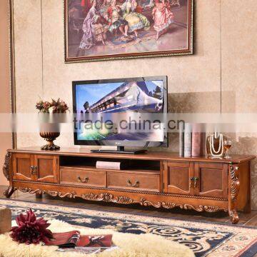 Exquisite vintage tv showcase wooden tv cabinet designs