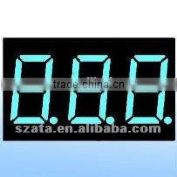 0.25''mini three digits seven segment led display