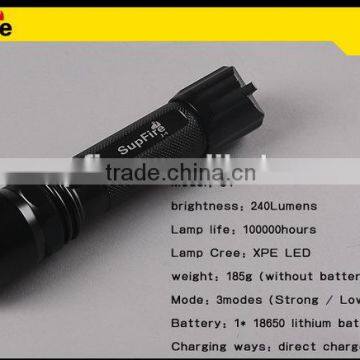 Rechargeable 3w 240lm CREE XPE mini dynamo led torch