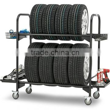 Kinlife Rolling Commercial Tire Storage Rack