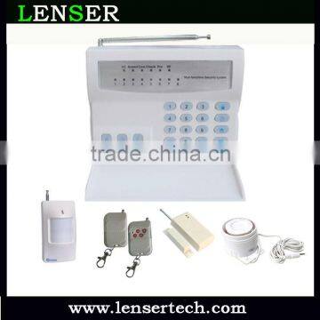 Contact ID 8 Wireless + 8 Wire zone Auto Dialing Security System For Home Alarm