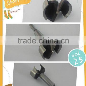2 WING HIGH CARBON TOOL STEEL FORSTNER PATTERN BITS WITH PARALLEL SHANK