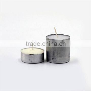 factory stock 2015 hot sale 9 g golden tealight candle