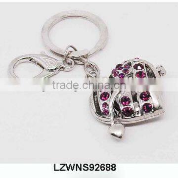 crystal heart shaped keychain LZWNS92688