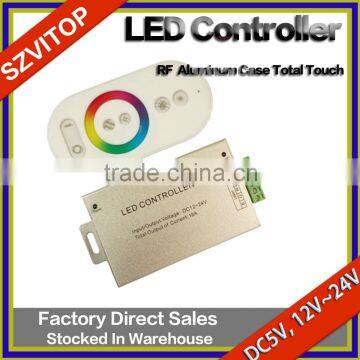 LED Light Strip Remote Controller Redio Frequency Aluminum Case/Shell Total Touch Control