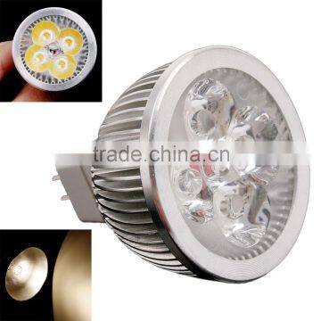 4 * 1W GU5.3 MR16 12V Warm White LED Light Lamp Bulb Spotlight 400-440LM Led Spot Light Ultra-bright Led Lighting lamp