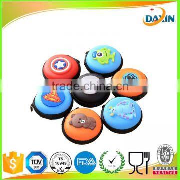 Convenient colorful silicone key bag